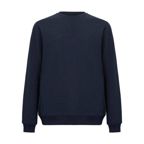 Recycle Sıfır Yaka Lacivert Sweatshirt