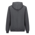 Recycle Kapüşonlu Fermuarlı Antrasit Sweatshirt