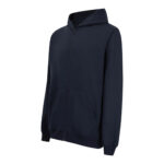 Recycle Kapüşonlu Fermuarlı Lacivert Sweatshirt