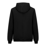 Recycle Kapüşonlu Fermuarlı Siyah Sweatshirt