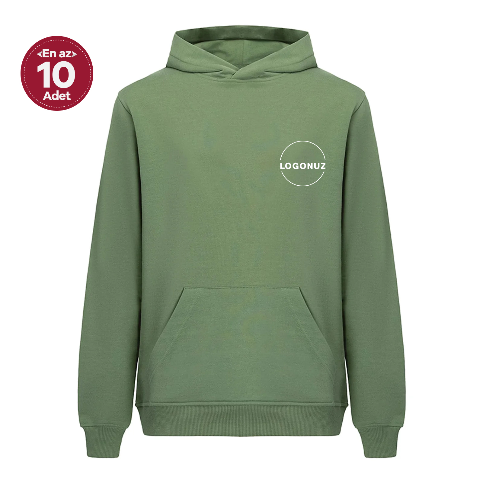 recycle-kapusonlu-haki-sweatshirt-gorseli-4 Recycle Kapüşonlu Haki Sweatshirt - Görsel 1