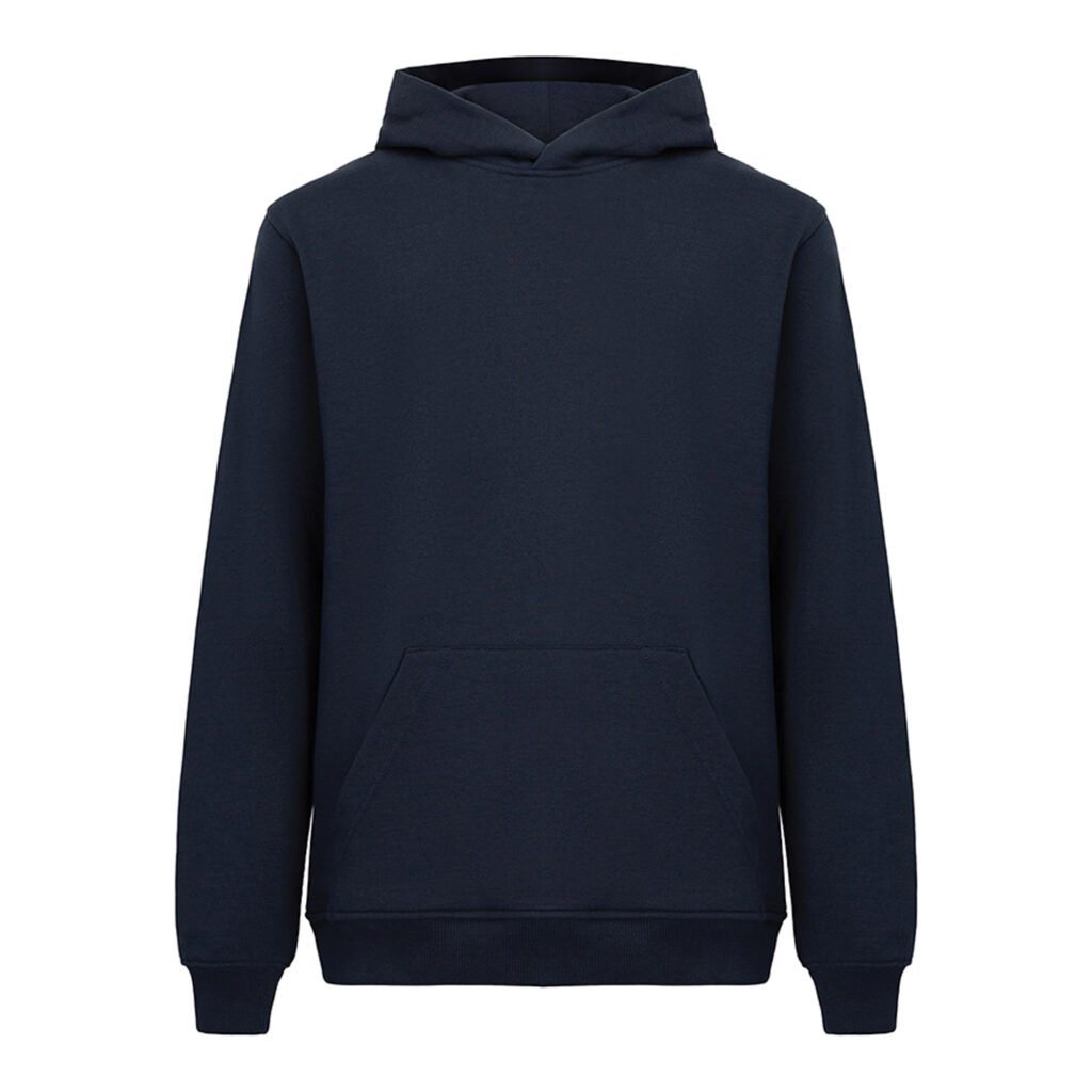 Recycle Kapüşonlu Lacivert Sweatshirt