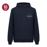 Recycle Kapüşonlu Lacivert Sweatshirt