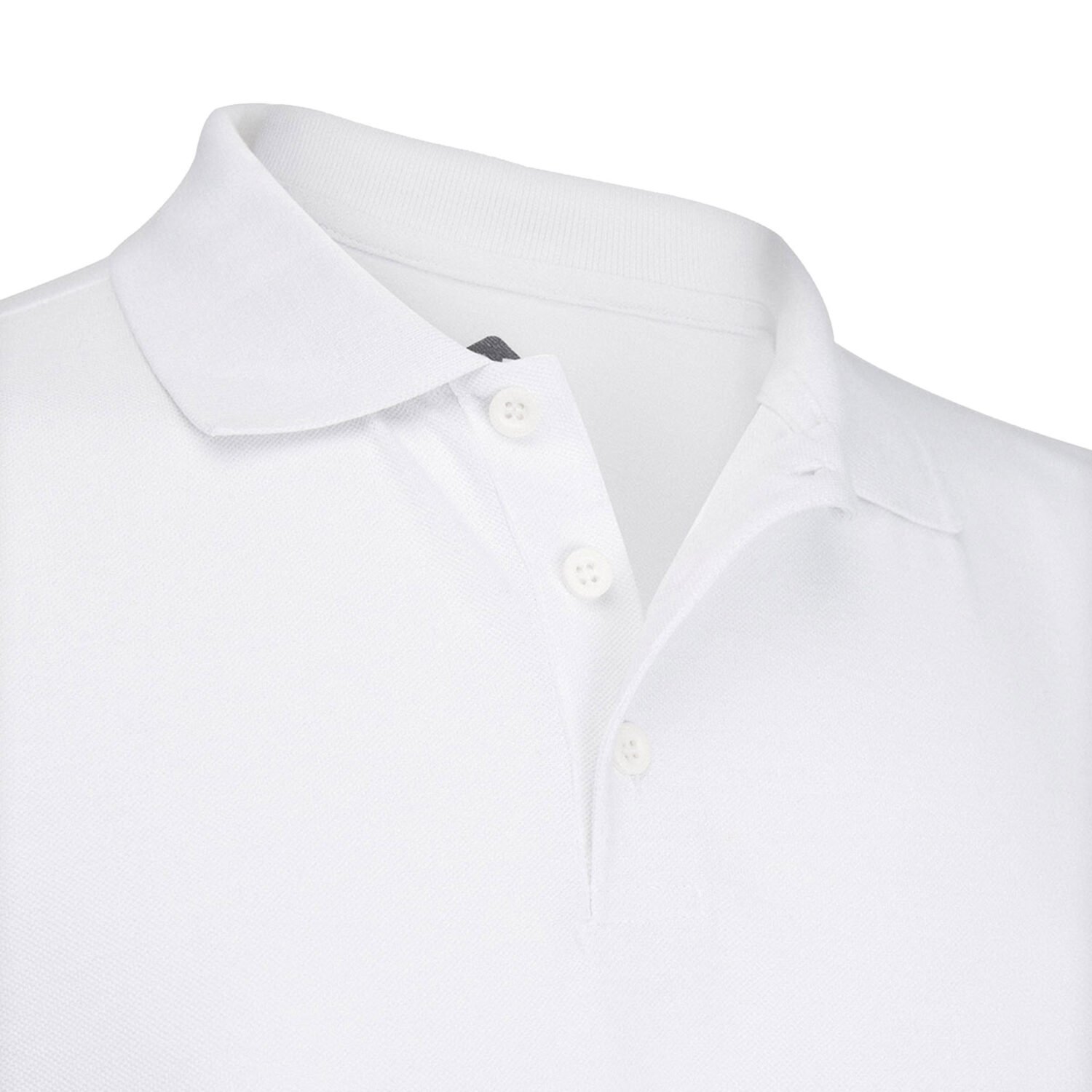 Recycle Polo Yaka Beyaz Tişört