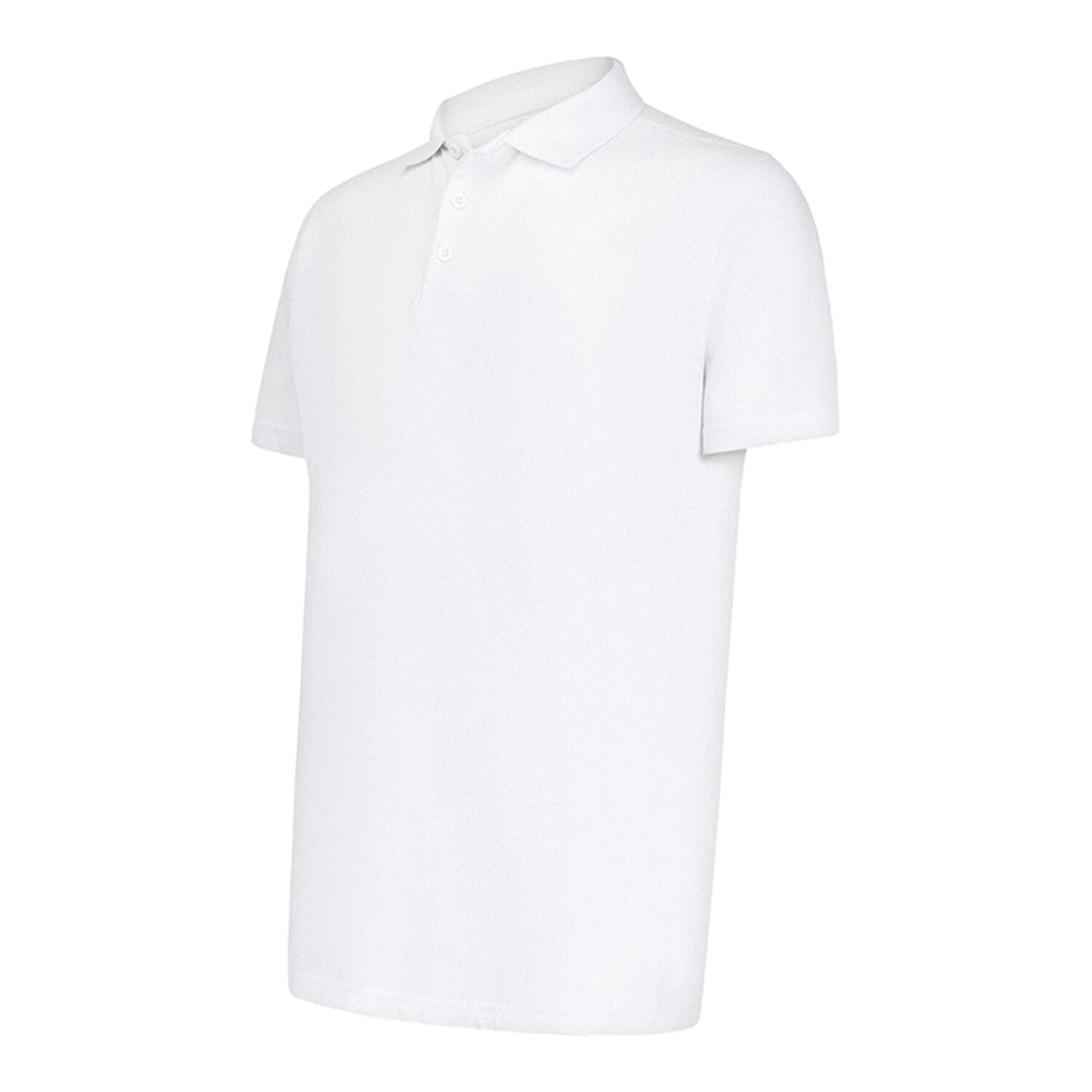 Recycle Polo Yaka Beyaz Tişört