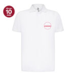 Recycle Polo Yaka Beyaz Tişört