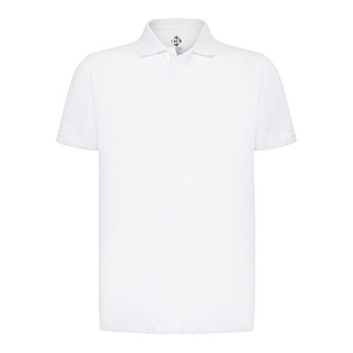 Recycle Polo Yaka Beyaz Tişört