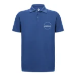Recycle Polo Yaka İndigo Tişört