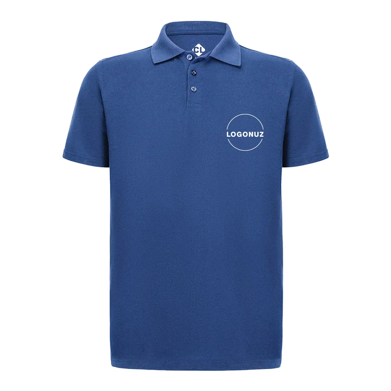 recycle-polo-yaka-indigo-tisort-gorseli-5-3 Recycle Polo Yaka İndigo Tişört - Görsel 1
