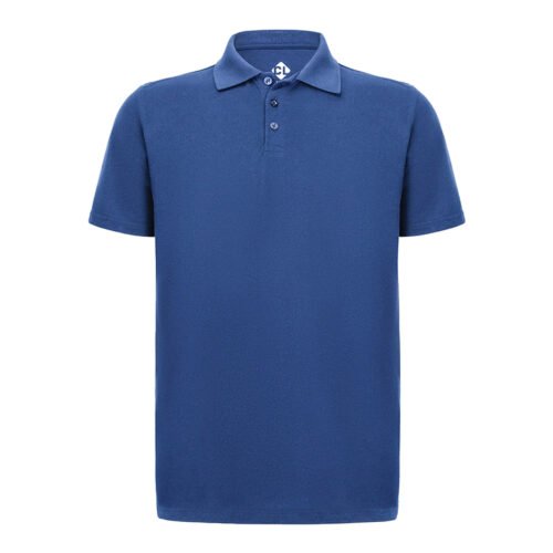 Recycle Polo Yaka İndigo Tişört