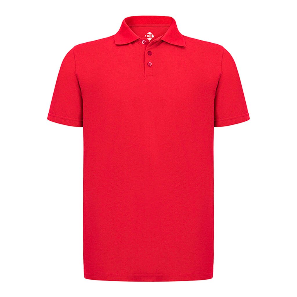 Recycle Polo Yaka Kırmızı Tişört