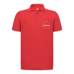 Recycle Polo Yaka Kırmızı Tişört