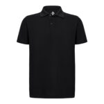 Recycle Polo Yaka Siyah Tişört