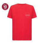 Recycle Sıfır Yaka Kırmızı Tişört