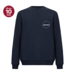 Recycle Sıfır Yaka Lacivert Sweatshirt