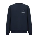 Recycle Sıfır Yaka Lacivert Sweatshirt