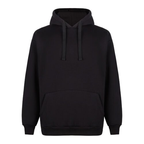 Kapüşonlu Siyah Oversize Sweatshirt