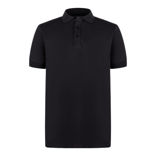 Polo Yaka Siyah Pamuklu Tişört