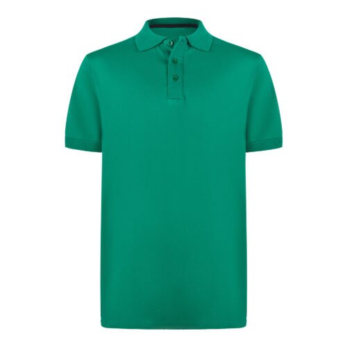 Polo Yaka Yeşil Pamuklu Tişört
