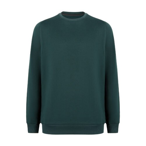 Sıfır Yaka Yeşil Sweatshirt