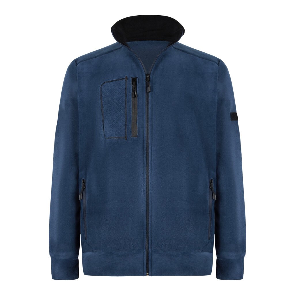 Kapitone Lacivert Polar Ceket