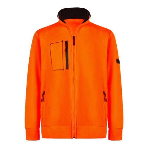 Kapitone Neon Turuncu Polar Ceket