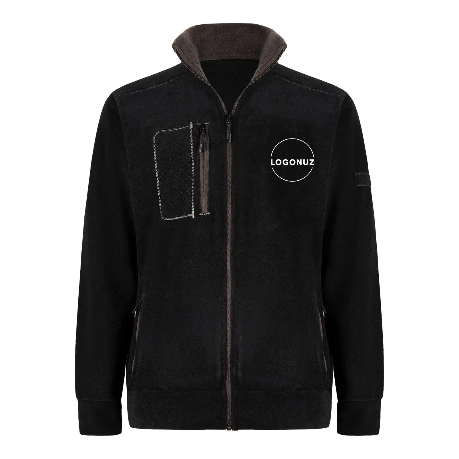 kapitone-siyah-polar-ceket-gorseli-3-3 Kapitone Siyah Polar Ceket - Görsel 1