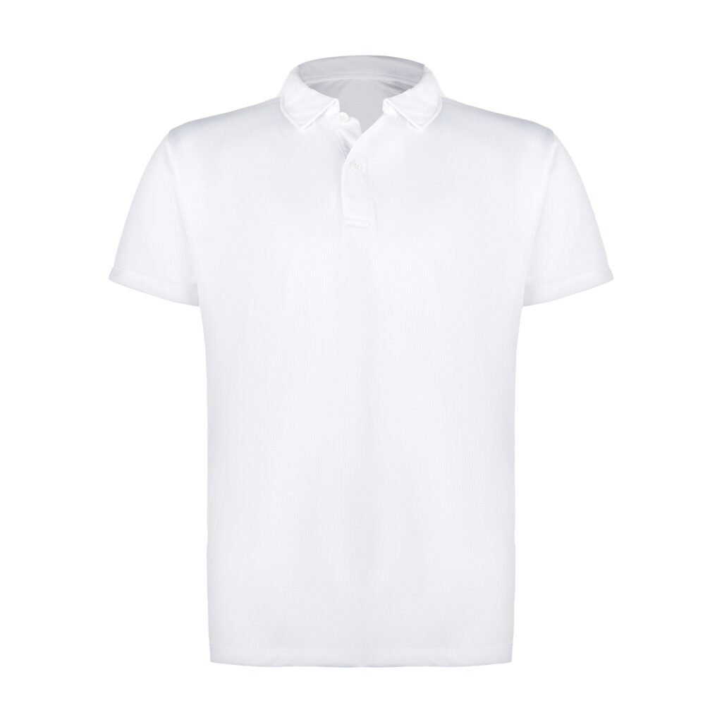 Polo Yaka Beyaz Climacool Tişört