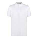 Polo Yaka Beyaz Pamuklu Tişört