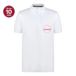 Sıfır Yaka Beyaz Pamuklu Tişört