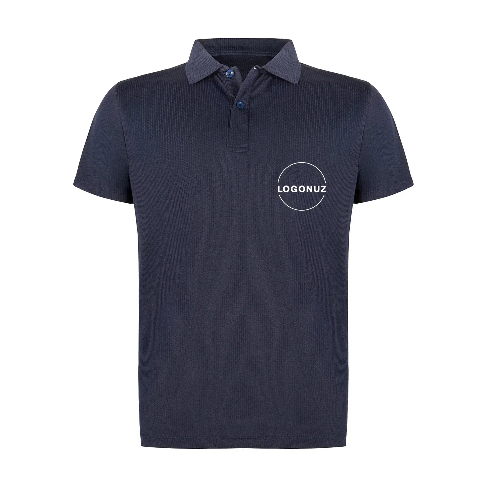 polo-yaka-lacivert-climacool-tisort-gorseli-3-3 Polo Yaka Lacivert Climacool Tişört - Görsel 1