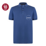 Polo Yaka Lacivert Pamuklu Tişört