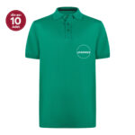 Polo Yaka Yeşil Pamuklu Tişört