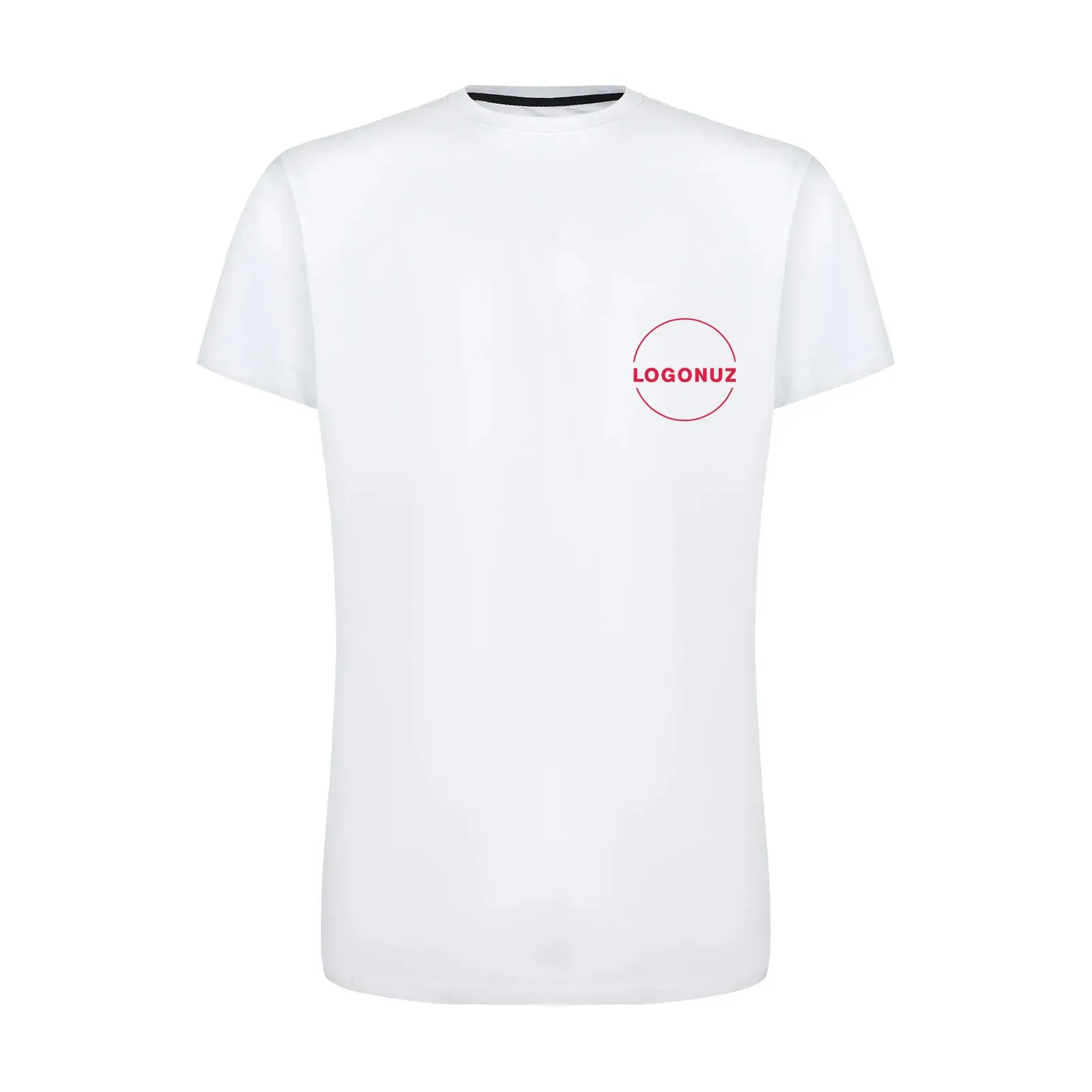 sifir-yaka-beyaz-climacool-tisort-gorseli-2-4 Sıfır Yaka Beyaz Climacool Tişört - Görsel 1
