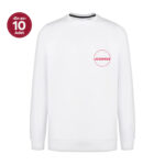 Sıfır Yaka Beyaz Sweatshirt