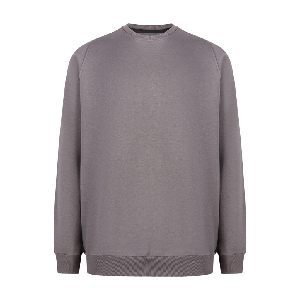 Sıfır Yaka Füme Sweatshirt