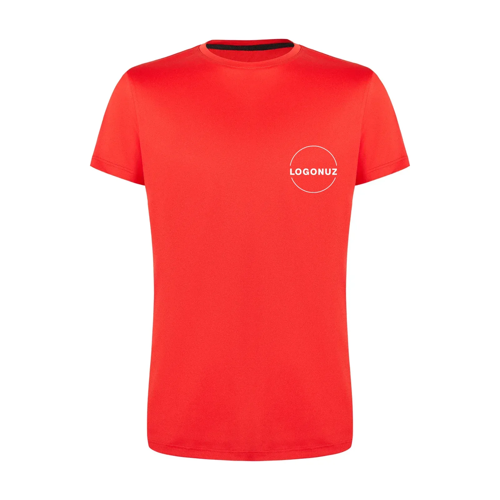 sifir-yaka-kirmizi-climacool-tisort-gorseli-3-3 Sıfır Yaka Kırmızı Climacool Tişört - Görsel 1