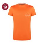Sıfır Yaka Neon Turuncu Climacool Tişört