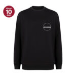 Sıfır Yaka Siyah Sweatshirt