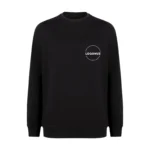 Sıfır Yaka Siyah Sweatshirt