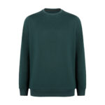 Sıfır Yaka Yeşil Sweatshirt