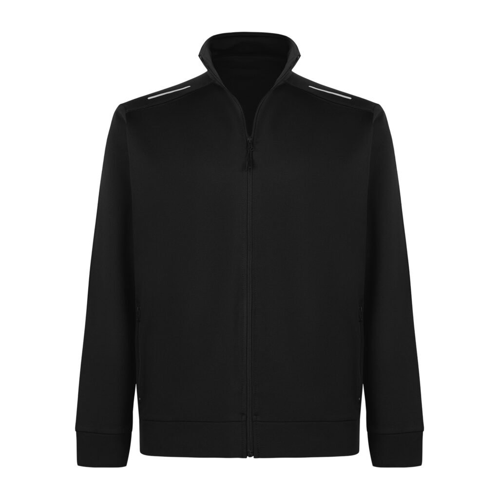 Siyah Lycra Eşofman Ceket