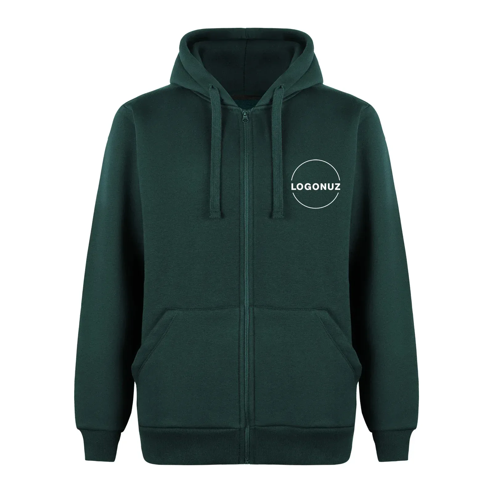kapusonlu-fermuarli-yesil-sweatshirt-gorseli-3-3 Kapüşonlu Fermuarlı Yeşil Sweatshirt - Görsel 1