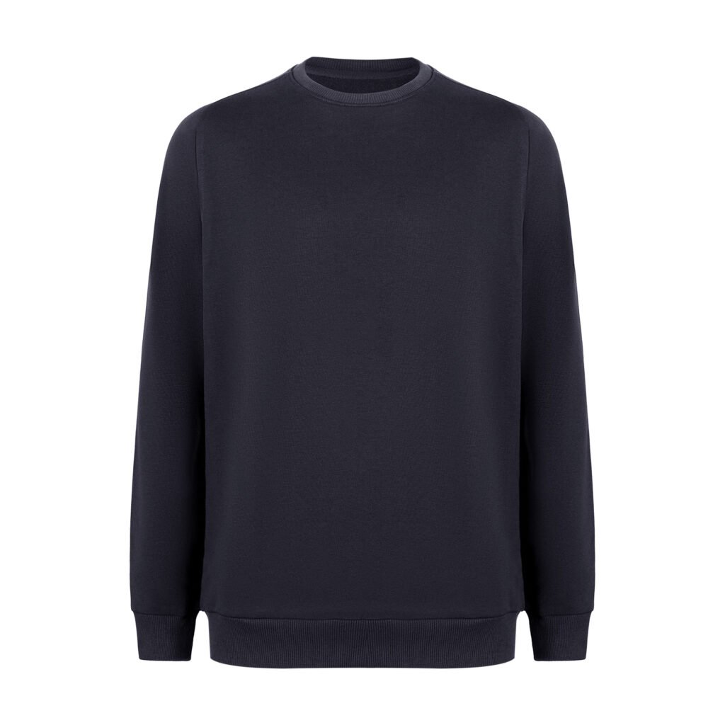 Sıfır Yaka Lacivert Sweatshirt