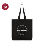 Siyah Körüklü Bez Çanta