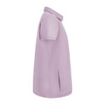 Açık Pudra Kadın Gizli Fermuar Yan Cepli  Polo Yaka Doktor ve Hemşire Cerrahi Forma Üst - Görsel 5