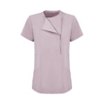 Açık Pudra Kadın Özel Yaka Gizli Fermuarlı Doktor Ve Hemşire Cerrahi Forması Üst - Görsel 2