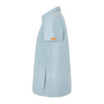 Bebe Mavi Kadın Gizli Fermuar Yan Cepli Polo Yaka Doktor ve Hemşire Cerrahi Forma Üst - Görsel 3