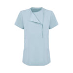 Bebe Mavi Kadın Özel Yaka Gizli Fermuarlı Doktor Ve Hemşire Cerrahi Forması Üst - Görsel 2