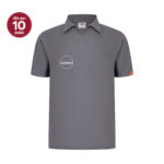 Füme Erkek Gizli Fermuarlı Gömlek Yaka Doktor Ve Hemşire Cerrahi Forması Üst